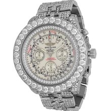 Breitling Bentley Motors Mens Custom Diamond Watch 23.00 Ctw