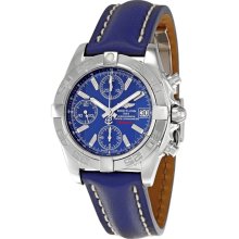 Breitling Chrono Galactic Blue Dial Mens Watch A13358L2-C776BLLD