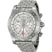 Breitling Chronomat 44 Chronograph Automatic Silver Dial Mens Watch