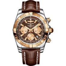Breitling Chronomat B01 Stainless Steel Satin Bezel CB011012/G677-pilot-steel-rose-gold