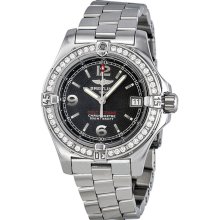 Breitling Colt Oceane Diamond Black Dial Stainless Steel Ladies Watch A7738053-B785SS