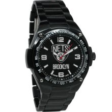 Brooklyn Nets Stainless Steel Warrior Watch - Black