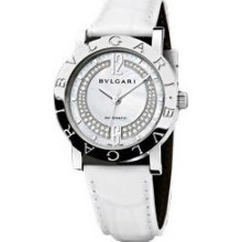 Bulgari Bulgari 33mm Steel Diamond Watch BB33WSLDN