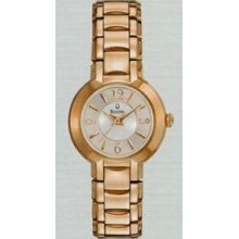 Bulova Fairlawn Ladies Rose Gold Tone Stainless Steel Dress Watch