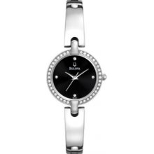 Bulova Ladies' Crystal Bracelet Bangle 96L163 Watch