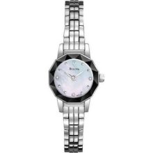 Bulova Ladies Diamond Bracelet Dress 96P128 Watch