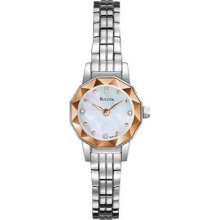 Bulova Ladies Diamond Stainless Steel Bracelet 96P130 Watch