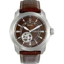 Bulova Men's 96A108 BVA Series 100 Automatic Self-Winding Mechanical Exhibition Caseback Watch