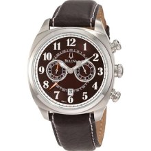 Bulova Men's Adventurer Brown Dial Chronograph Quartz Watch 96b161