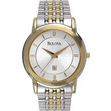 Bulova Two-Tone Men's Watch w Roman Numerals