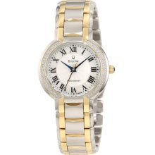 Bulova Watches Women's Precisionist Diamond Silver/White MOP Dial Two