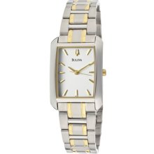 Bulova Watches Women's White Dial Two Tone Two Tone White Dial 98L132