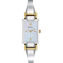 Bulova Women's Yellow Gold-plated Stainless Steel Dress Watch ...