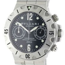 Bvlgari Diagono Proffessional Scb 38s Swiss Automatic Chronometer Men's Watch