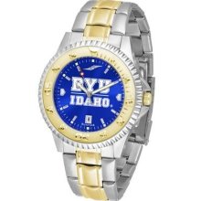 BYU Brigham Young University Men's Stainless Steel and Gold Tone Watch