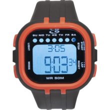 C9 By Champion Men's Plastic Strap Digital Watch - Gray & Orange