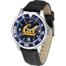 Cal Golden Bears Competitor AnoChrome Poly/Leather Band Watch