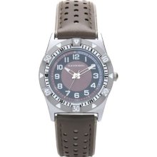 Cannibal Boy's Quartz Watch With Grey Dial Analogue Display And Brown Plastic Or Pu Strap Cj195-07