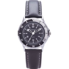Cannibal Unisex Quartz Watch With Black Dial Analogue Display And Black Plastic Or Pu Strap Cj220-03