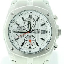 Caravelle By Bulova 43b006 Men's Sport Chronograph Stainless Watch