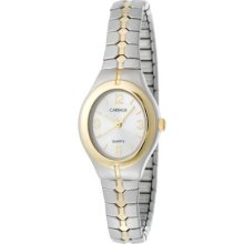 Carriage Womens C6a241 Two-tone Oval Case Silver- Dial - Stainless Steel Expansi
