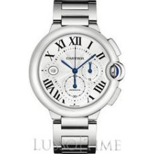 Cartier Ballon Bleu Large Stainless Steel Chronograph Men's Watch - W6920002