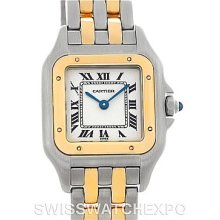 Cartier Panthere Ladies Steel 18K Yellow Gold Watch W25029B6