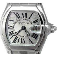 Cartier Roadster Watch Small Stainless Steel Box & Paper W62016v3