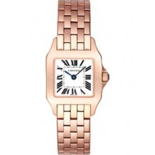 Cartier Santos Demoiselle Small Rose Gold Diamond Ladies Watch W25073x9