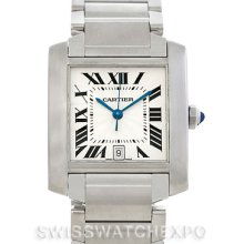 Cartier Tank Francaise Large Steel Watch W51002Q3