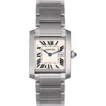 Cartier Tank Francaise Midsize Stainless Steel Quartz Watch W51011Q3