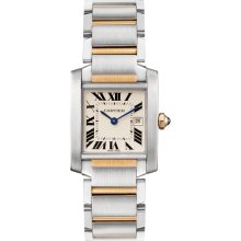 Cartier Women's Tank Francaise White Dial Watch W51012Q4