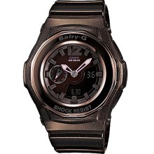 Casio Baby-g 100m Brown World Time/alarm Digital Watch Bga-141-5b