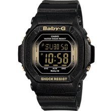 Casio Baby-g Bg-5605sa-1 Bg-5605sa-1er Metallic Black Watch With 5 Alarms