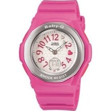 Casio Baby-G BGA105-4B Pink Rubber Quartz Women's Watch