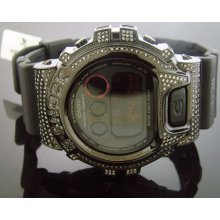 Casio G Shock 3.50Ct Full Case White diamonds Black Face & Band WatchCasio G Sho
