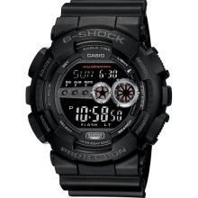 Casio G-Shock GD100-1B Black X-Large Water Resistant World Time