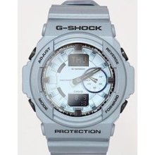 Casio G Shock Men s Combo GA 150A Metallic Blue Analog Digital Watch