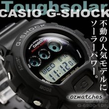 Casio G-shock Mens Digtal Solar Power G-6900 G-6900-1dr 100% Authentic W/box