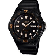 Casio Mens Mrw-200h-1e 100m Black Diver Classic Sports Watch