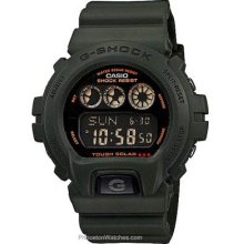 Casio Mens Solar Classic Military Green G-Shock Resin Strap G6900KG-3