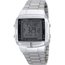 Casio Silver Data Bank Db360-1a Digital Chronograph Mens Watch Db-360-1a