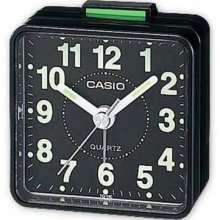 Casio Tq140-1d Black Dial Easy Reader Table Top Travel Alarm Clock