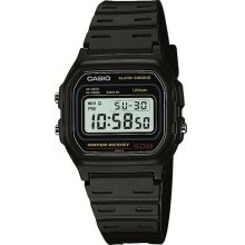 Casio W59-1 Men's Casual Classic Digital Grey Dial Black Alarm Chronograph Watch