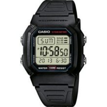 Casio W800h-1a Mens Black Resin Classic Digital Sports Watch 100m 10 Yr. Batter