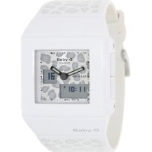 Casio Women's Baby-G BGA200LP-7 White Plastic Quartz Watch with Digital Dial