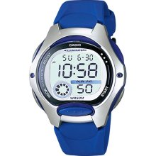 Casio Women's Core LW200-2AV Blue Resin Quartz Watch with Digital Dial