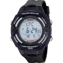 Casio Women's Lws200h 1acf Solar Runners 120 Lap Black Digital Sport Watch