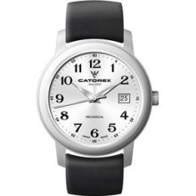 Catorex Men's 113.1.8167.420 Stainless Steel Mechanical Black Leather Watch