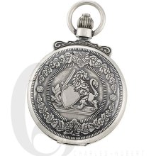 Charles Hubert Antiqued Finish Double Hunter Case Mechanical Pocket Watch 3866-S